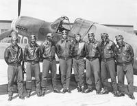 During World War II, the Tuskegee Airmen were the first African American military pilots and support crew in the United States Army Air Forces. They were known for their successful combat record protecting American bombers from enemy fighters. The Tuskegee Airmen were trained at Tuskegee Institute (now Tuskegee University), which was the only school for training Black pilots until it closed in 1946.  There were 922 Tuskegee pilots during the war years. Their success helped pave the way for the desegregation of the military after World War II.
Learn more about these heroes by doing a search in URSearch!