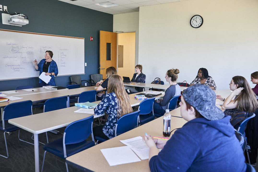 Bachelor in social work class