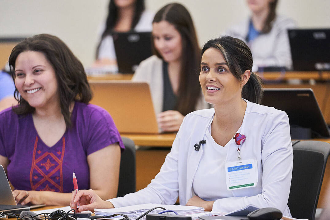 MSN nursing student in class