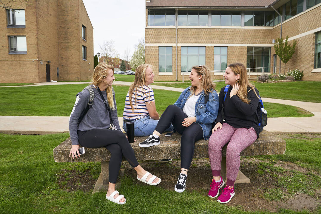Ursuline LECOM students on campus