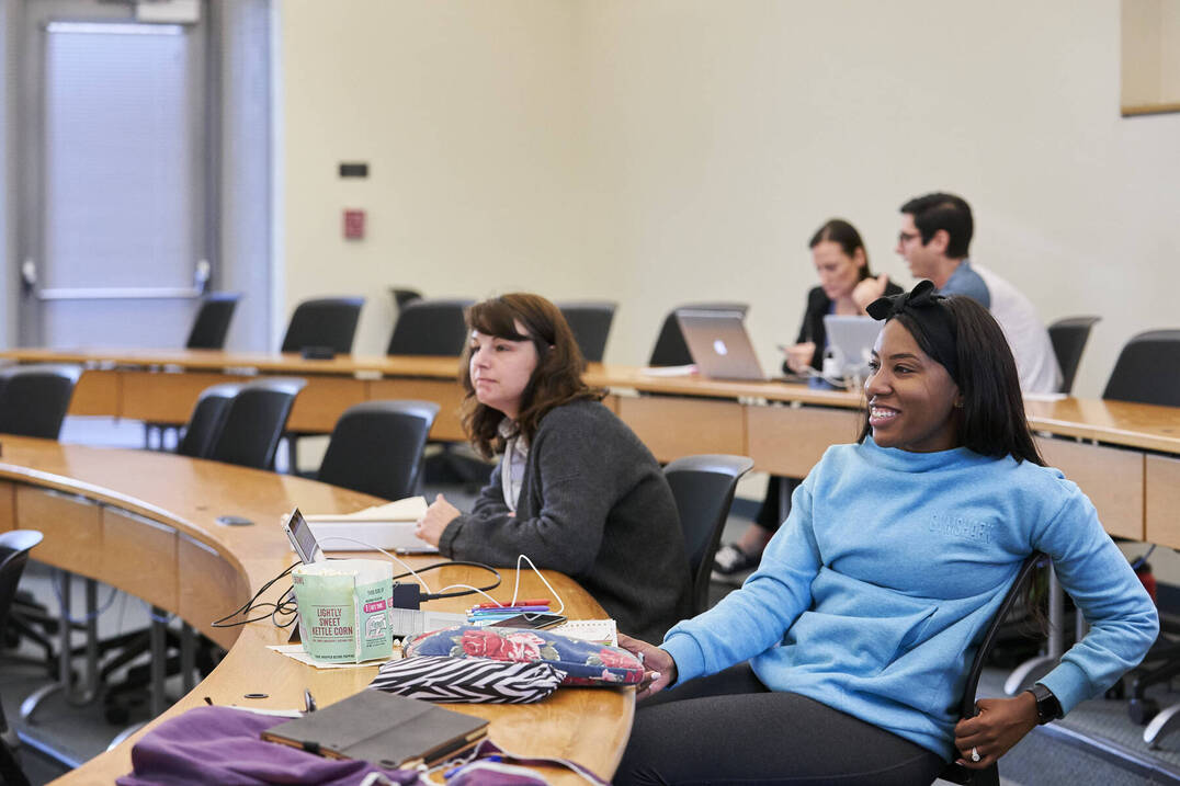 MSN nursing students in class