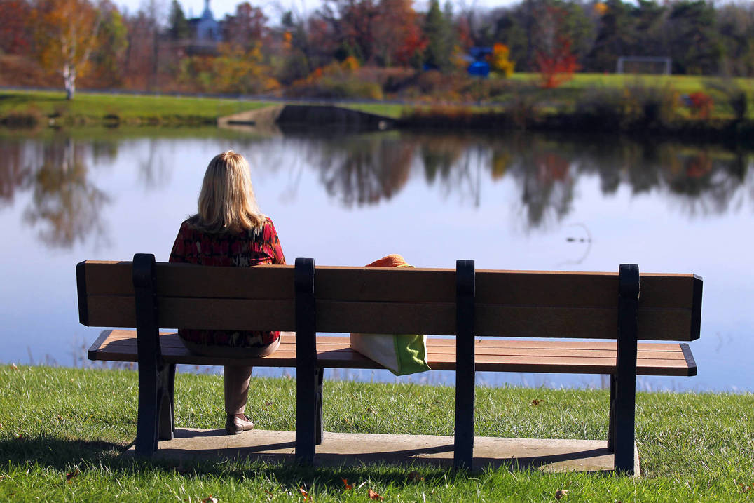 A moment for contemplation on our beautiful campus.
