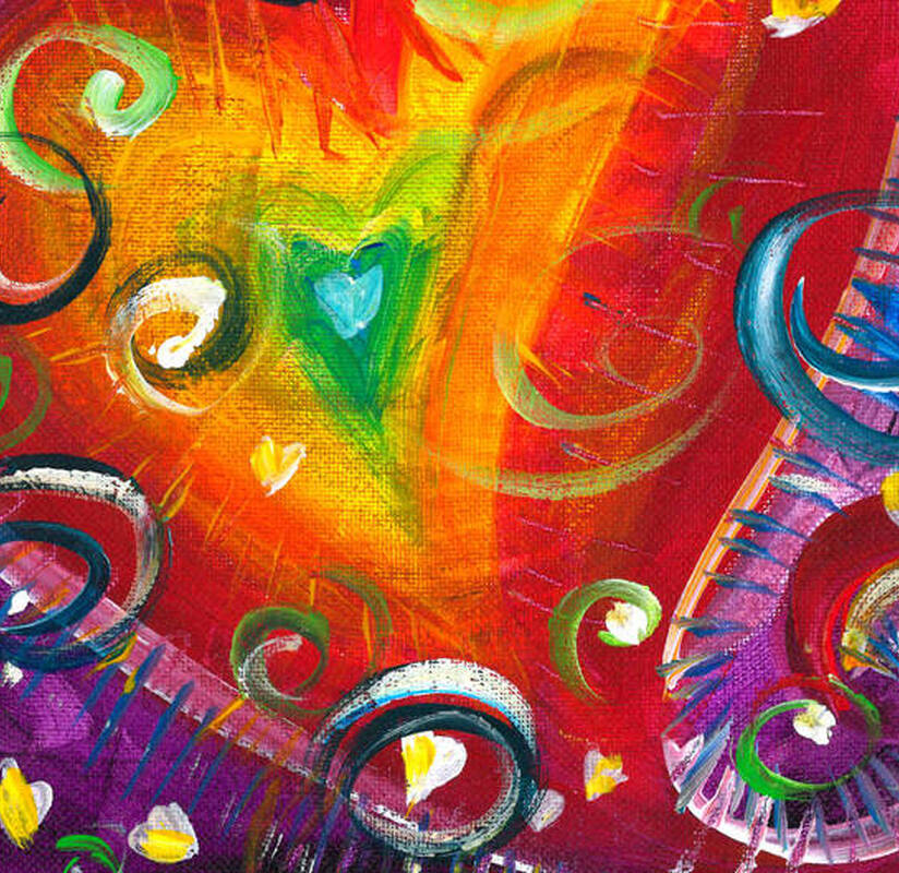 Image of a painting titled Courageous Heart by Gail Rule-Hoffman
