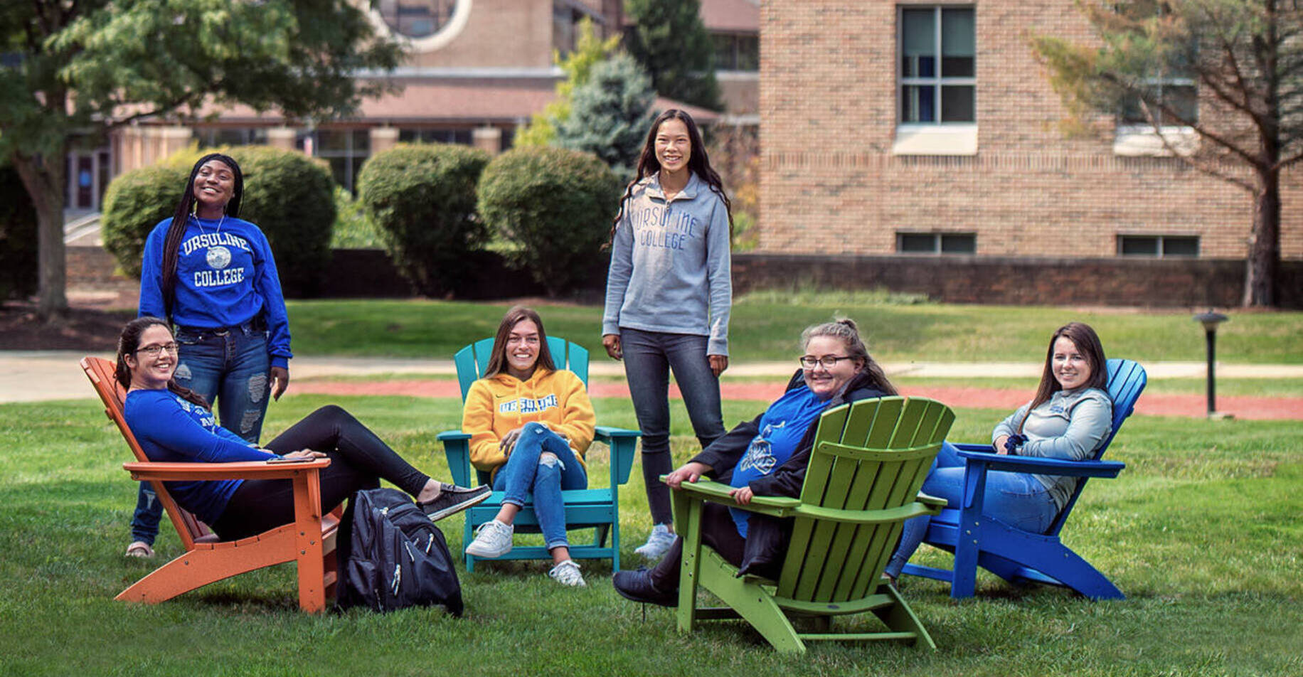 Ursuline students on campus