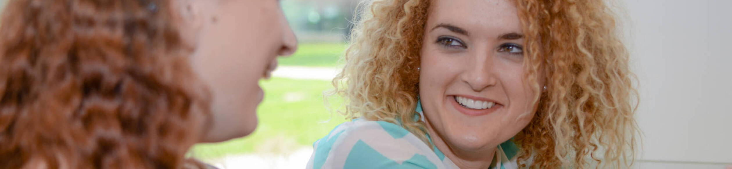 Ursuline college international student smiling.